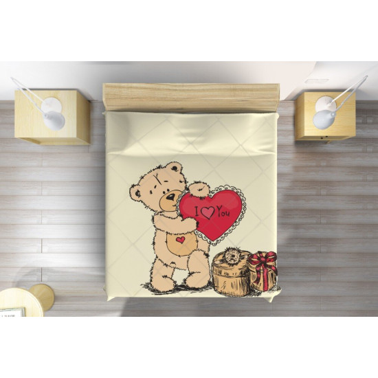 Přehoz přes postel - Bear In Love
