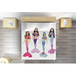 Přehoz na postel - Barbie Mermaids