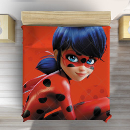 Přehoz na postel Kouzelná Beruška a Černý kocour - Miraculous Ladybug