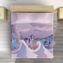 Přehoz přes postel pro dívky - Little Pony Purple