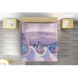 Přehoz přes postel pro dívky - Little Pony Purple