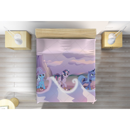 Přehoz přes postel pro dívky - Little Pony Purple