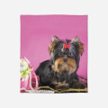 Luxusní deka - Yorkshiere Terrier Pink