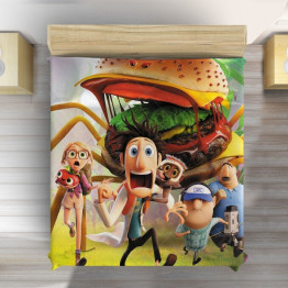 Přehoz přes postel Zataženo, občas trakaře - Cloudy With a Chance of Meatballs