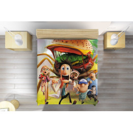 Přehoz přes postel Zataženo, občas trakaře - Cloudy With a Chance of Meatballs