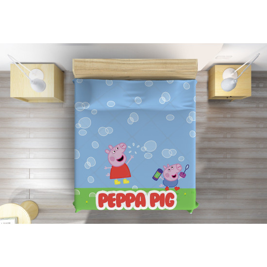 Přehoz na postel pro děti - Peppga Pig Bubbles