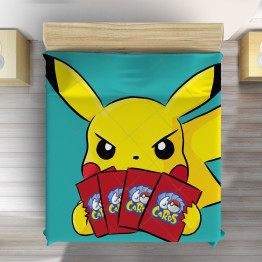 Přehoz přes postel - Pokémon Pikachu Cards