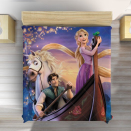 Přehoz přes postel Na vlásku - Rapunzel and Flynn