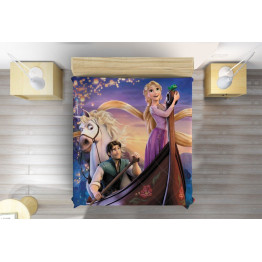 Přehoz přes postel Na vlásku - Rapunzel and Flynn