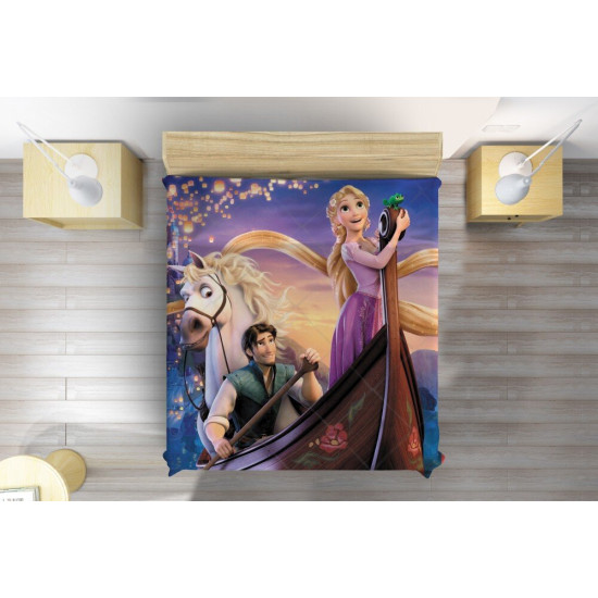 Přehoz přes postel Na vlásku - Rapunzel and Flynn