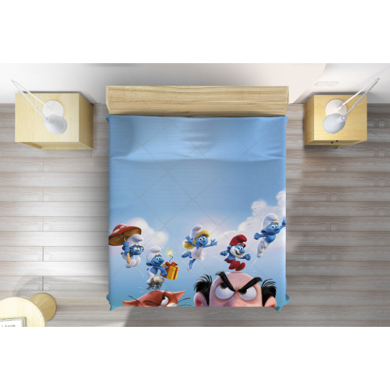 Přehoz na postel Šmoulové - The Smurfs The Movie