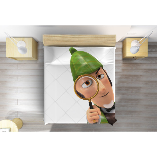 Luxusní přehoz na postel - Sherlock Gnomes White