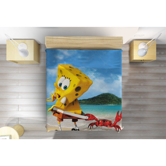 Přehoz na postel - Sponge Bob on The Beach