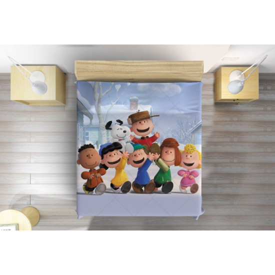 Přehoz na postel pro děti 3D - The Peanuts Movie