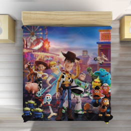 Dětský přehoz na postel 3D - Toy Story