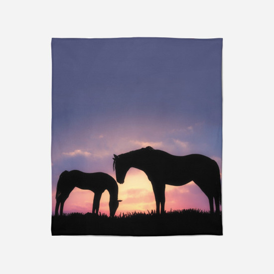 Hebká deka na koně - Horses