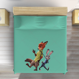 Přehoz přes postel 3D - Zootopia