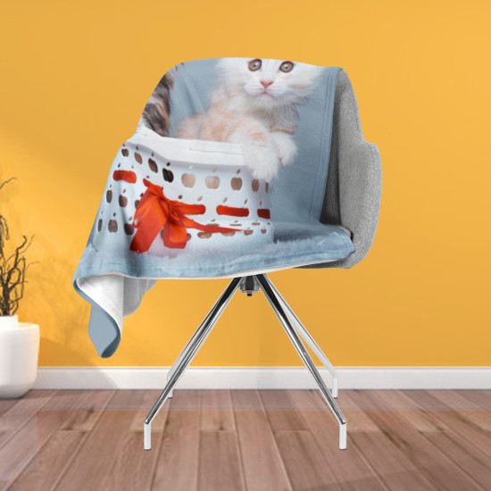 Teplá deka s kočkami - Cats in Basket