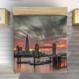 Luxusní přehoz na postel - Sunset in London