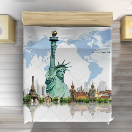Přehoz na postel - New York Art