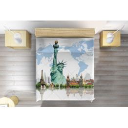 Přehoz na postel - New York Art