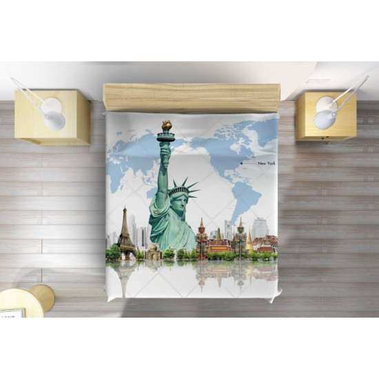Přehoz na postel - New York Art