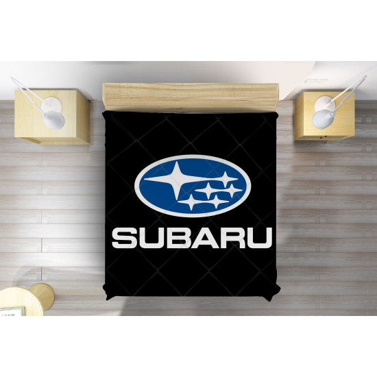 Luxusní přehoz na postel - Subaru Logo