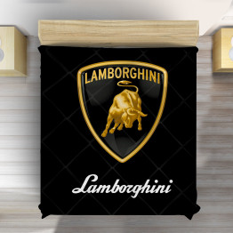 Luxusní přehoz na postel - Lamborghini Logo