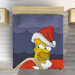 Luxusní přehoz na postel - Christmas Homer Simpson