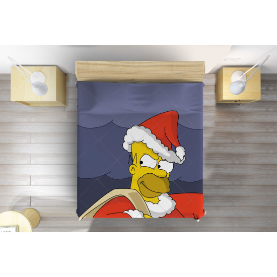 Luxusní přehoz na postel - Christmas Homer Simpson