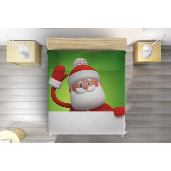 Vánoční přehoz na postel - Santa Claus
