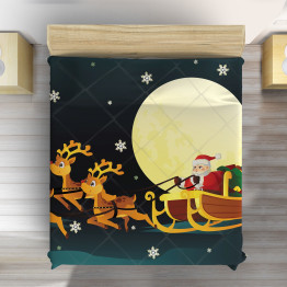 Vánoční přehoz na postel - Santa's Sledge