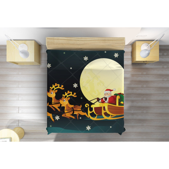 Vánoční přehoz na postel - Santa's Sledge