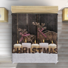 Luxusní vánoční přehoz na postel - Christmas Deers