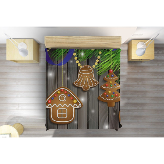 Vánoční přehoz na postel - Christmas Cookies