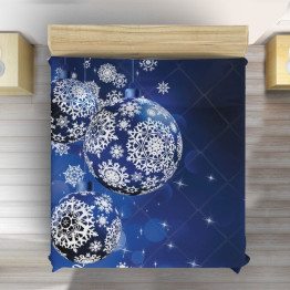 Vánoční přehoz na postel - Christmas Balls