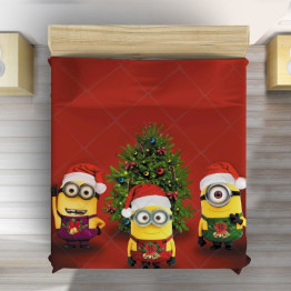 Přehoz na postel - Christmas Minions