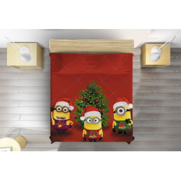 Přehoz na postel - Christmas Minions