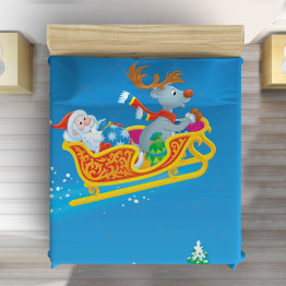 Vánoční přehoz na postel - Giving Presents at Christmas