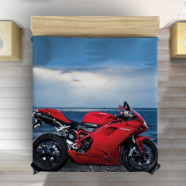 Přehoz přes postel - Ducati Red