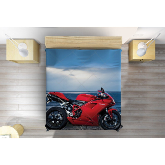 Přehoz přes postel - Ducati Red
