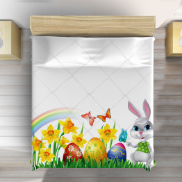 Velikonoční přehoz na postel - Colorful Easter