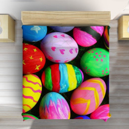 Luxusní Velikonoční přehoz na postel - Colorul Easter Eggs