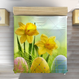 Velikonoční přehoz na postel - Bright Easter