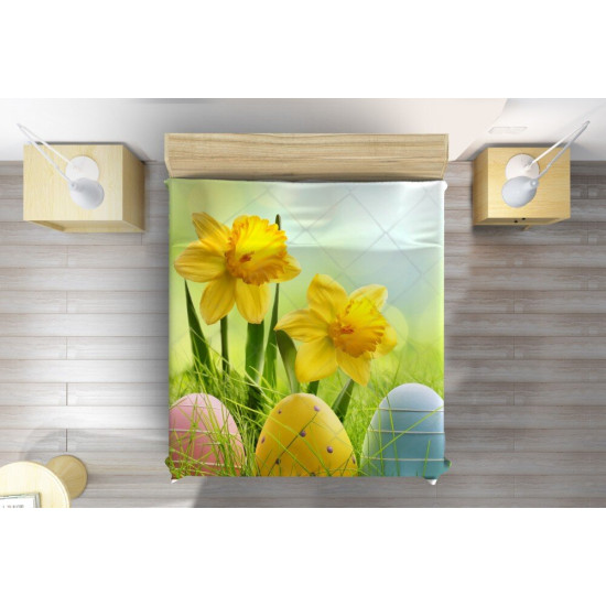 Velikonoční přehoz na postel - Bright Easter
