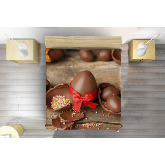 Přehoz přes postel - Chocolate Eggs