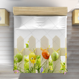 Velikonoční přehoz na postel - Easter Decoration