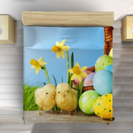 Přehoz na postel - Easter Chicks