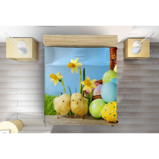 Přehoz na postel - Easter Chicks