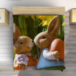 Přehoz přes postel - Easter Bunnies